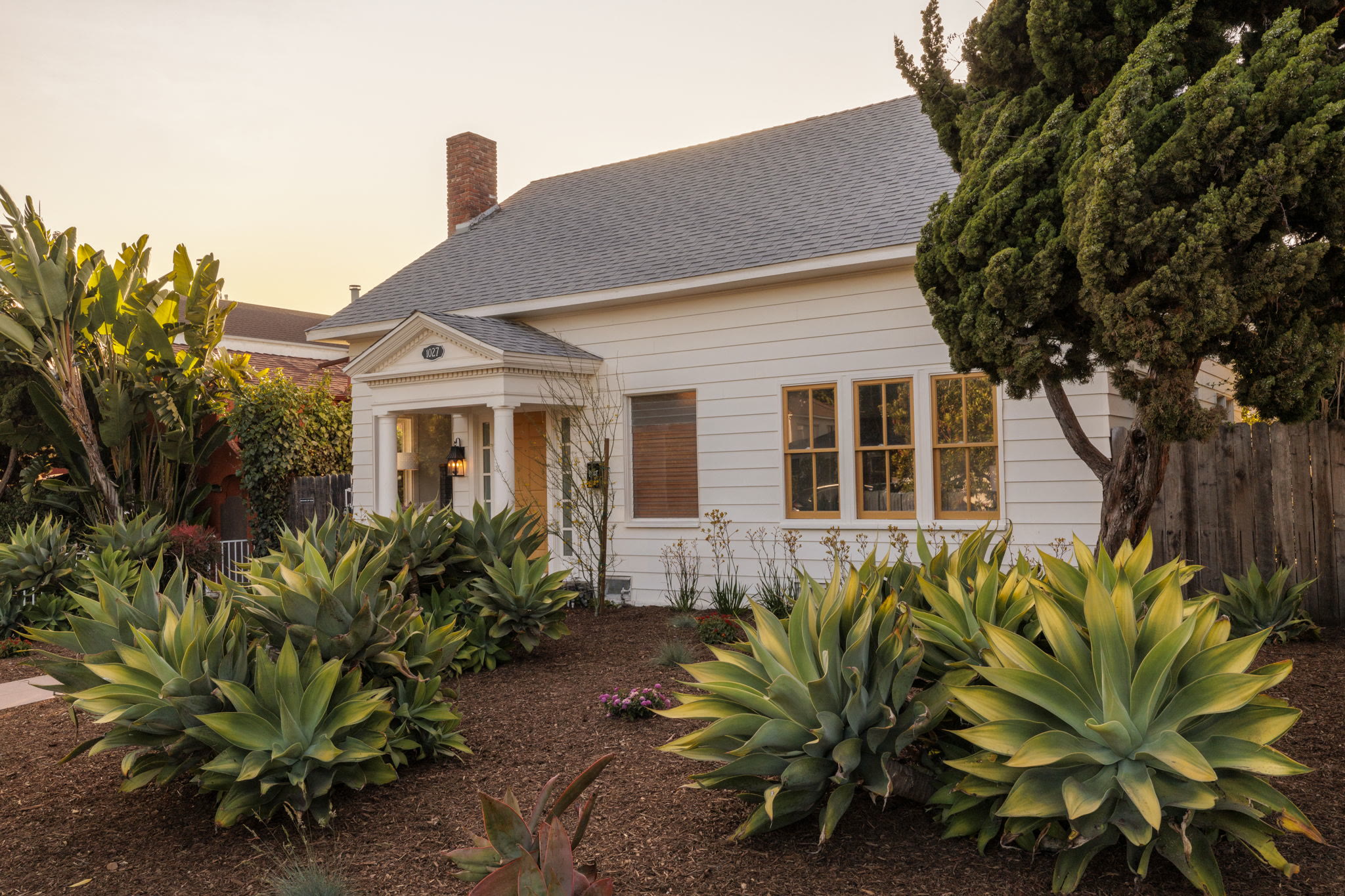 1027 Grant Street exterior at golden hour